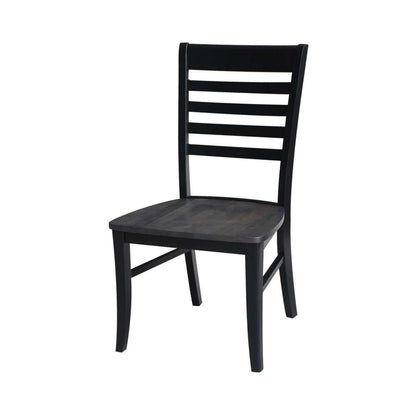 International Concepts - Cosmo Chair in Coal-Black/Washed Black Finish (Set of 2) - C75-310P veiw 4