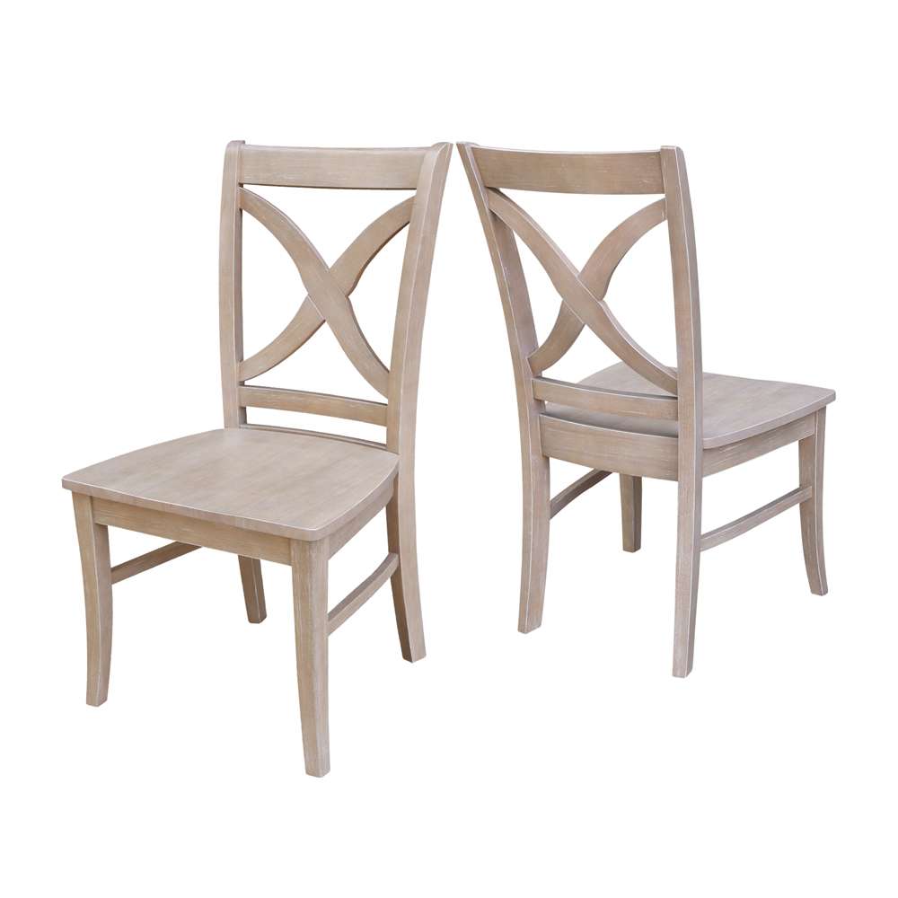 International Concepts - Cosmo Chair - Washed Finish (Set of 2) in Washed Gray Taupe Finish (Set of 2) - C09-14P veiw 5