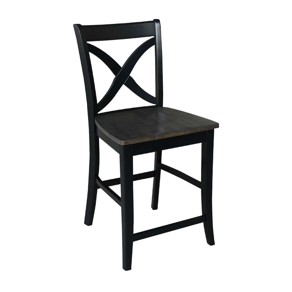 International Concepts - Cosmo Counter Height Stool - 24inSH in Coal Finish - S75-142 veiw 4