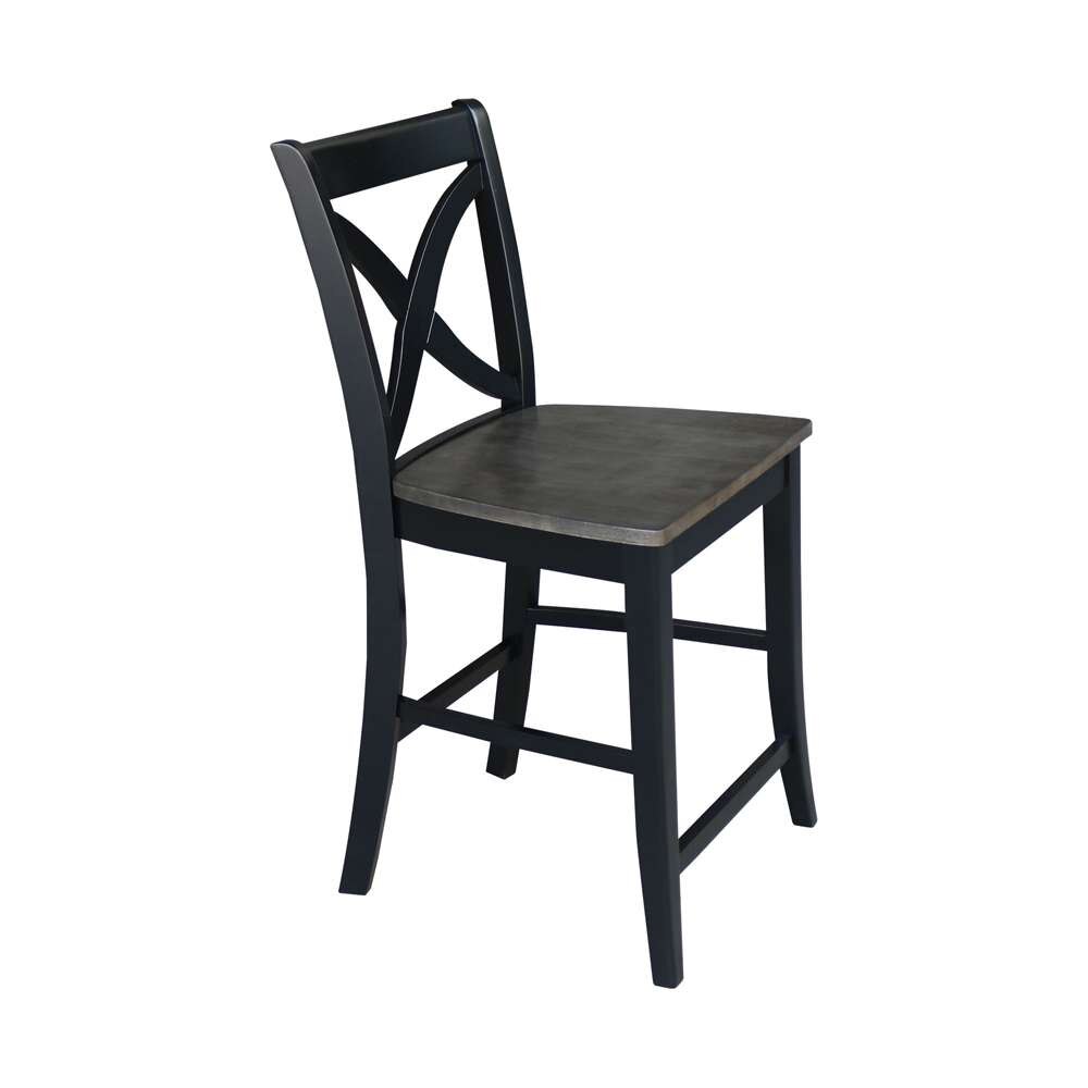 International Concepts - Cosmo Counter Height Stool - 24inSH in Coal Finish - S75-142 veiw 7