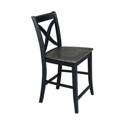 International Concepts - Cosmo Counter Height Stool - 24inSH in Coal Finish - S75-142 veiw 7
