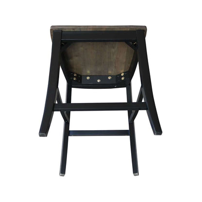 International Concepts - Cosmo Counter Height Stool - 24inSH in Coal Finish - S75-142 veiw 8