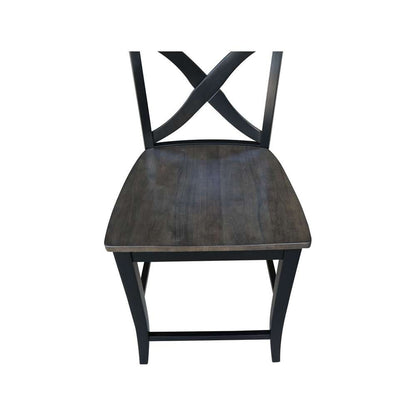 International Concepts - Cosmo Counter Height Stool - 24inSH in Coal Finish - S75-142 veiw 9