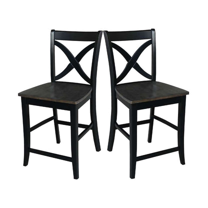 International Concepts - Cosmo Counter Height Stool - 24inSH in Coal Finish - S75-142 veiw 10