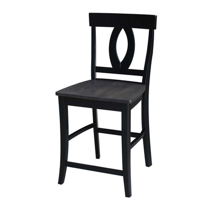 International Concepts - Cosmo Counter Height Stool - 24inSH in Coal Finish - S75-1702 veiw 3