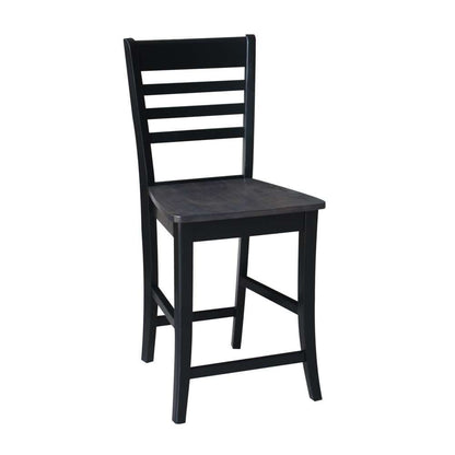 International Concepts - Cosmo Counter Height Stool - 24inSH in Coal Finish - S75-3102 veiw 1