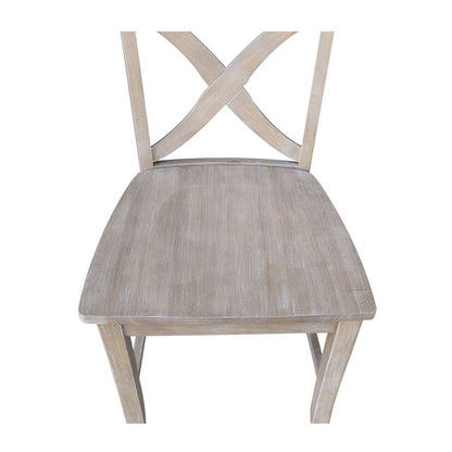 International Concepts - Cosmo Counter Height Stool - 24inSH in Washed Gray Taupe Finish - S09-142 veiw 9