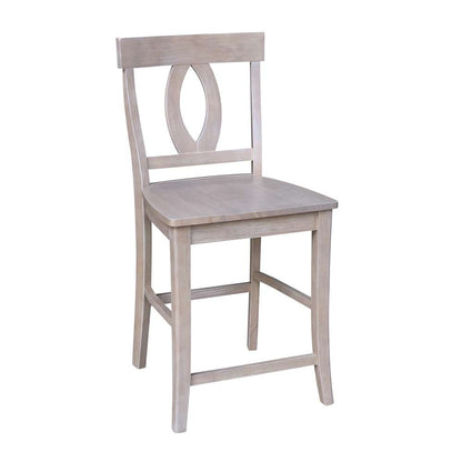 International Concepts - Cosmo Counter Height Stool - 24inSH in Washed Gray Taupe Finish - S09-1702 veiw 4