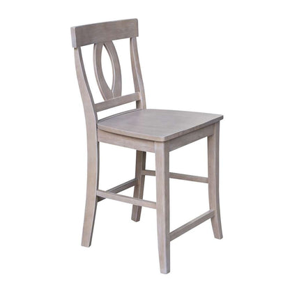 International Concepts - Cosmo Counter Height Stool - 24inSH in Washed Gray Taupe Finish - S09-1702 veiw 7
