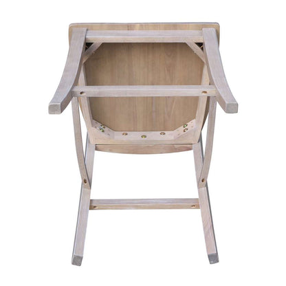 International Concepts - Cosmo Counter Height Stool - 24inSH in Washed Gray Taupe Finish - S09-1702 veiw 8