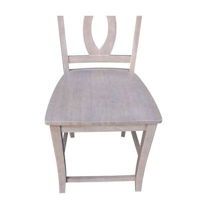 International Concepts - Cosmo Counter Height Stool - 24inSH in Washed Gray Taupe Finish - S09-1702 veiw 9