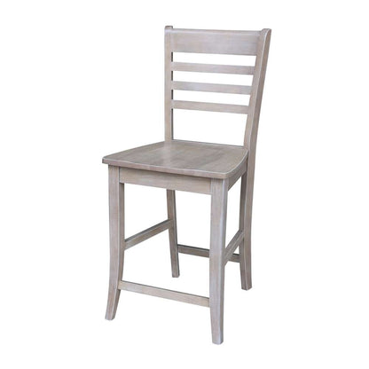 International Concepts - Cosmo Counter Height Stool - 24inSH in Washed Gray Taupe Finish - S09-3102 veiw 1