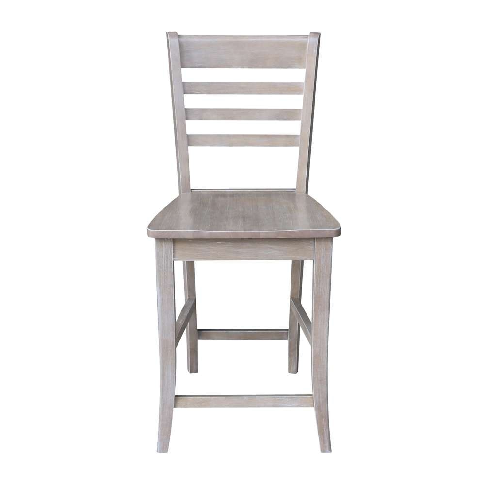 International Concepts - Cosmo Counter Height Stool - 24inSH in Washed Gray Taupe Finish - S09-3102 veiw 5