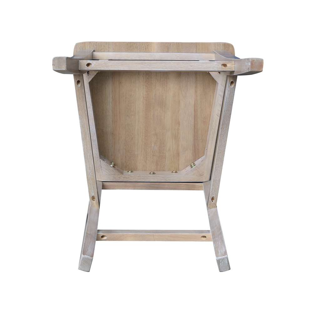 International Concepts - Cosmo Counter Height Stool - 24inSH in Washed Gray Taupe Finish - S09-3102 veiw 7