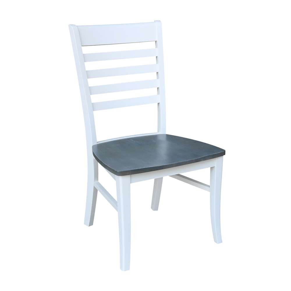 International Concepts - Cosmo Roma Chair in White/Heather Gray Finish (Set of 2) - C05-310P veiw 4