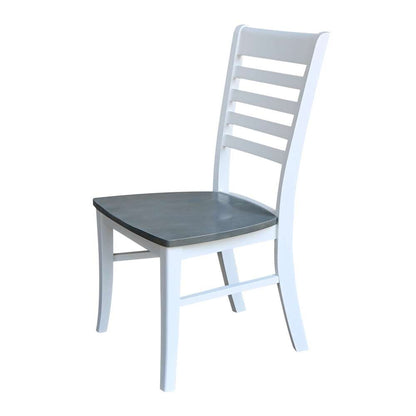 International Concepts - Cosmo Roma Chair in White/Heather Gray Finish (Set of 2) - C05-310P veiw 6