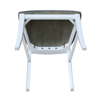 International Concepts - Cosmo Roma Chair in White/Heather Gray Finish (Set of 2) - C05-310P veiw 8