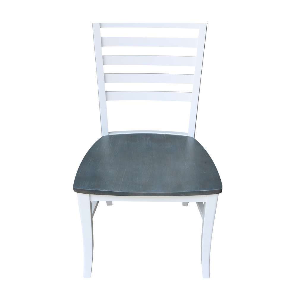 International Concepts - Cosmo Roma Chair in White/Heather Gray Finish (Set of 2) - C05-310P veiw 9