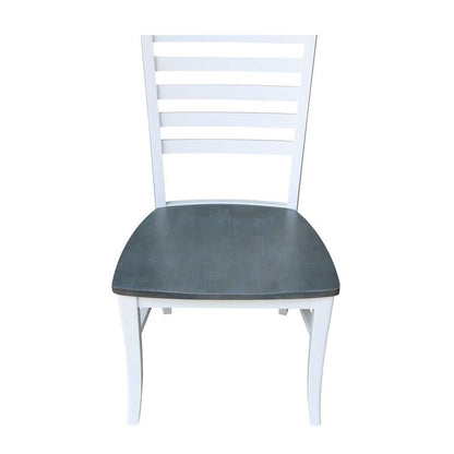 International Concepts - Cosmo Roma Chair in White/Heather Gray Finish (Set of 2) - C05-310P veiw 9