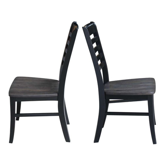 International Concepts - Cosmo Tall Mission Chair in Coal-Black/Washed Black Finish (Set of 2) - C75-465P veiw 2