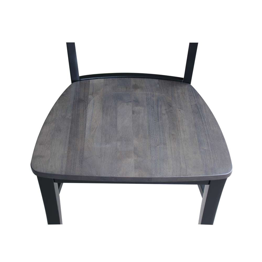 International Concepts - Cosmo Tall Mission Chair in Coal-Black/Washed Black Finish (Set of 2) - C75-465P veiw 5