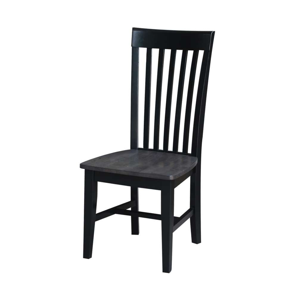 International Concepts - Cosmo Tall Mission Chair in Coal-Black/Washed Black Finish (Set of 2) - C75-465P veiw 8