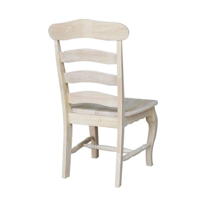 International Concepts - Country French Chair with Solid Seat (Set of 2) - C-219P veiw 2
