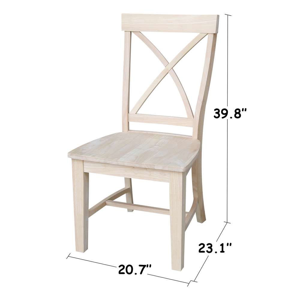 International Concepts - Creekside X-Back Chair (Set of 2) - C-27P veiw 3