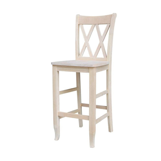 International Concepts - Double inXin Back Bar Height Stool - 30inSH  - S-203 veiw 1