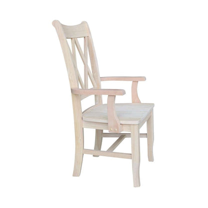 International Concepts - Double X-Back Chair with Arms - CI-20A veiw 7
