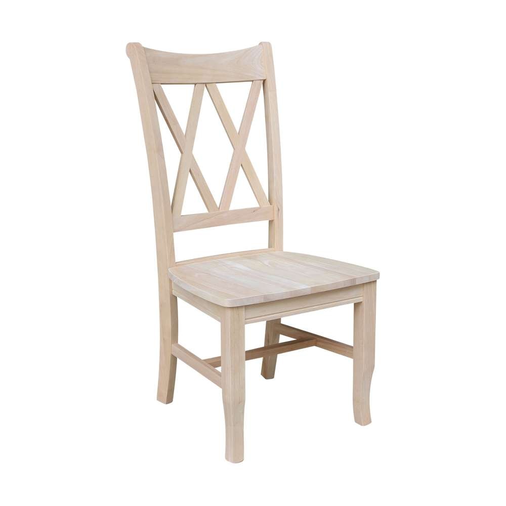 International Concepts - Double X-Back Chair (Set of 2) - C-20P veiw 4