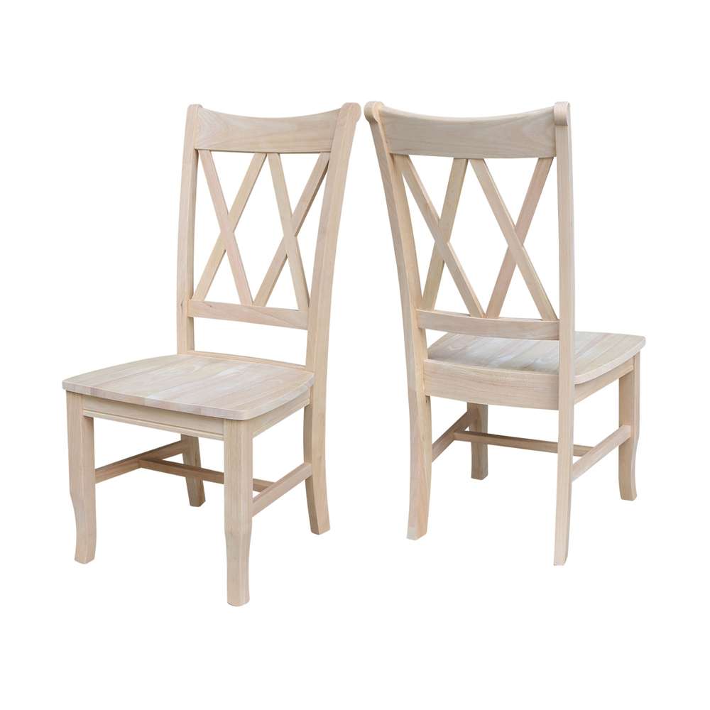 International Concepts - Double X-Back Chair (Set of 2) - C-20P veiw 5