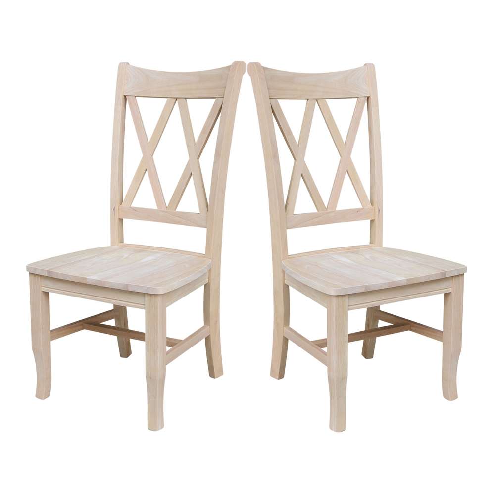 International Concepts - Double X-Back Chair (Set of 2) - C-20P veiw 8