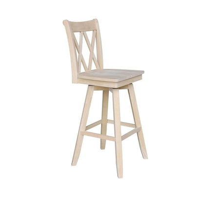 International Concepts - Double inXin Back Counter Height Stool - 24inSH  - S-202SW veiw 9