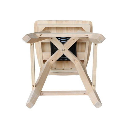 International Concepts - Double inXin Back Counter Height Stool - 24inSH  - S-202SW veiw 11
