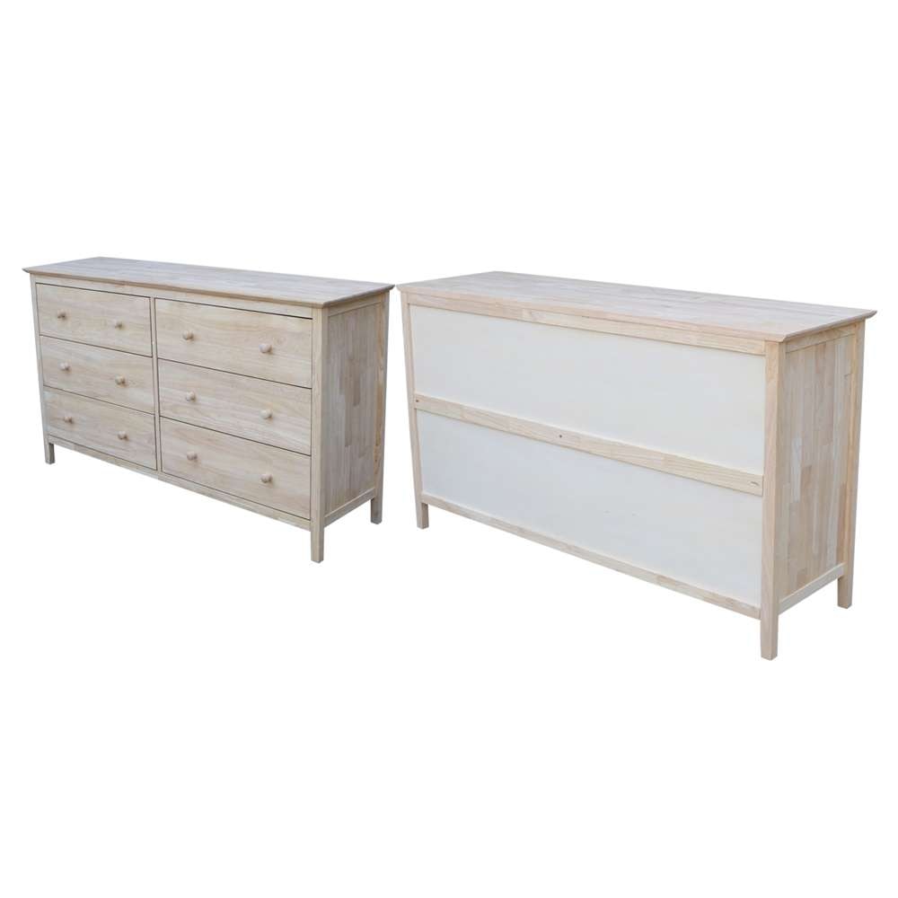 International Concepts - Dresser with 6 Drawers - BD-8006 veiw 3