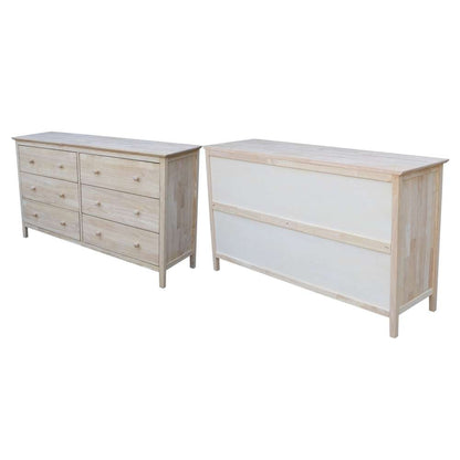 International Concepts - Dresser with 6 Drawers - BD-8006 veiw 3
