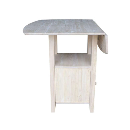 International Concepts - Dual Drop Leaf Bistro Table - Counter Height with Storage - T-3638DPG veiw 3