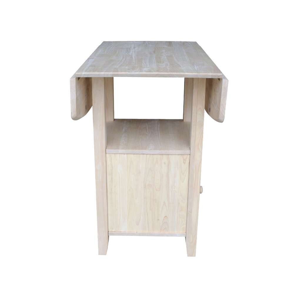 International Concepts - Dual Drop Leaf Bistro Table - Counter Height with Storage - T-3638DPG veiw 7