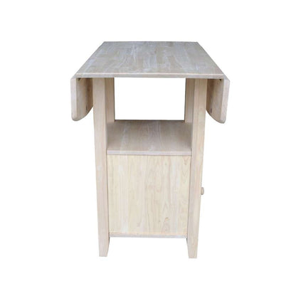 International Concepts - Dual Drop Leaf Bistro Table - Counter Height with Storage - T-3638DPG veiw 7