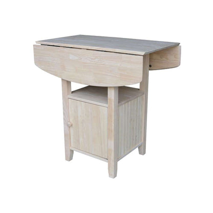 International Concepts - Dual Drop Leaf Bistro Table - Counter Height with Storage - T-3638DPG veiw 9