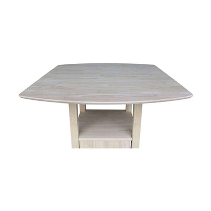 International Concepts - Dual Drop Leaf Bistro Table - Counter Height with Storage - T-3638DPG veiw 11