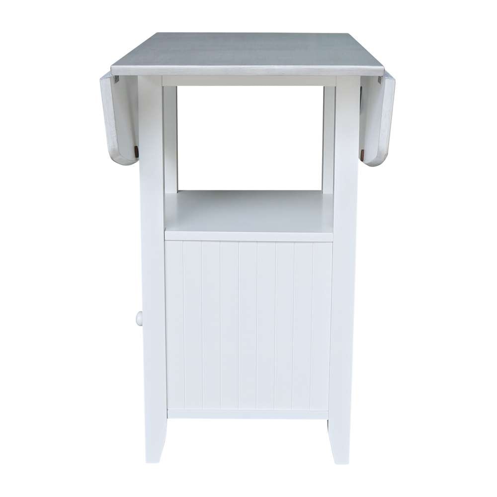 International Concepts - Dual Drop Leaf Bistro Table - Counter Height with Storage - T128-3638DPG veiw 4