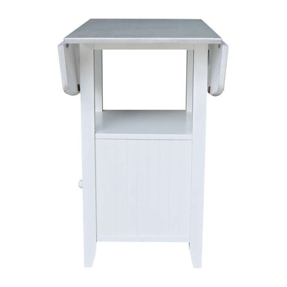 International Concepts - Dual Drop Leaf Bistro Table - Counter Height with Storage - T128-3638DPG veiw 4