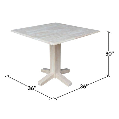 International Concepts - Dual Drop Leaf Dining Table - Square - T-36SDP veiw 2