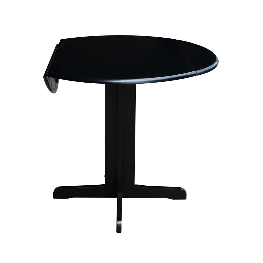 International Concepts - Dual Drop Leaf Table - 36in in Black Finish - T46-36RP veiw 4