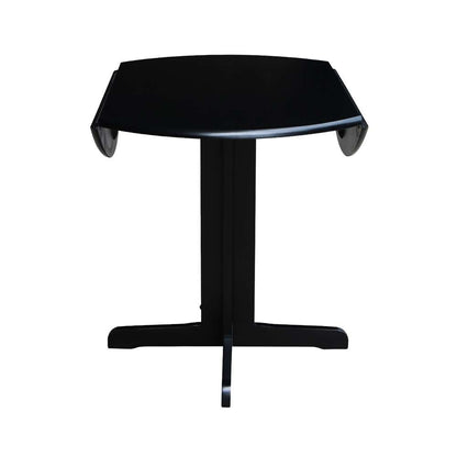International Concepts - Dual Drop Leaf Table - 36in in Black Finish - T46-36RP veiw 5