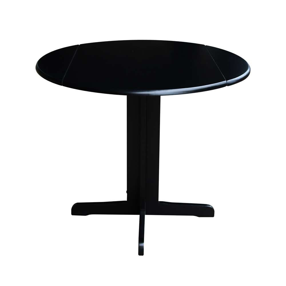 International Concepts - Dual Drop Leaf Table - 36in in Black Finish - T46-36RP veiw 6