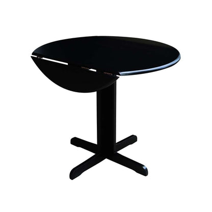 International Concepts - Dual Drop Leaf Table - 36in in Black Finish - T46-36RP veiw 7