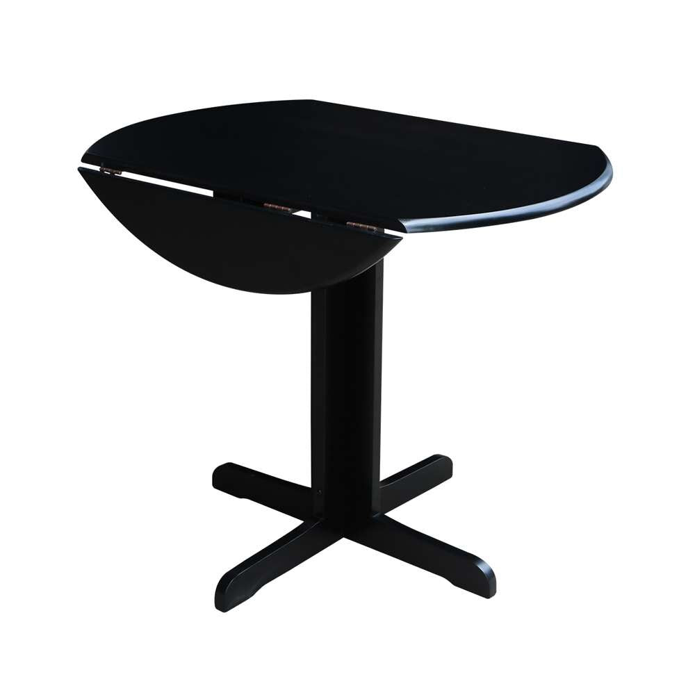 International Concepts - Dual Drop Leaf Table - 36in in Black Finish - T46-36RP veiw 8